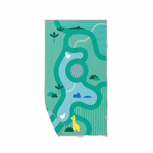 [QU-174707] PlayTowel L (180 x 100cm) -  Safari
