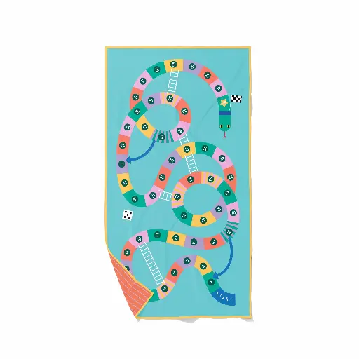 [QU-174844] PlayTowel L (180 x 100cm) -  Echelles & serpents