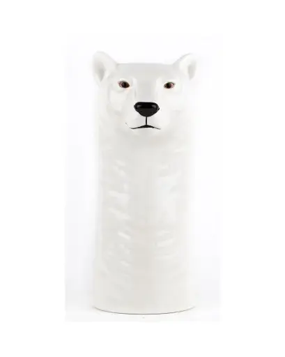 [QU-1900] Polar bear flower vase 