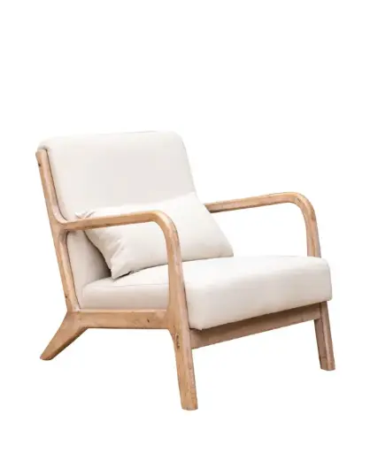 [CH-28733] Fauteuil beige Chassepierre