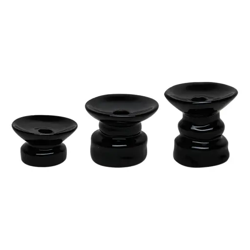 [OPJET-017222] [OPJET] Set de 3 bougeoirs Padre noir Opjet
