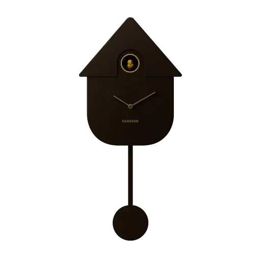[PR-KA6094DB] Wall Clock Modern Cuckoo Oro Dark 