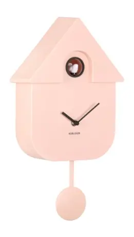 [PR-KA5768LP] Wall Clock Modern Cuckoo Soft pink 