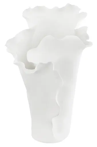[SH-67734] Vase floral en céramique blanc