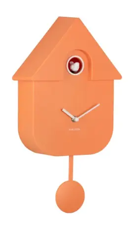 [PR-KA5768OR] Wall Clock Modern Cuckoo - Orange