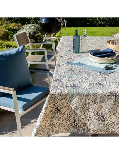 [SU-A97135LAGO] [SUD ETOFFE] 300X150 NAPPE PLASTIFIEE CORAUX LAGON