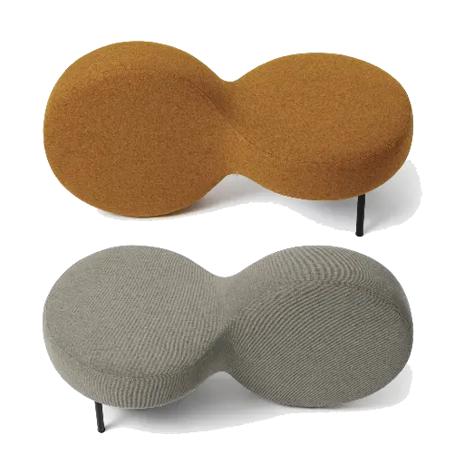 LOOP POUF D 50cm, L 99cm, H 51cm