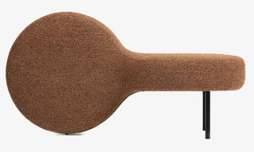LOOP POUF D 50cm, L 99cm, H 51cm