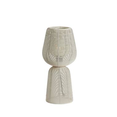 [LL-1883343] Table Lamp Ø18X42 Cm Aboso Cream