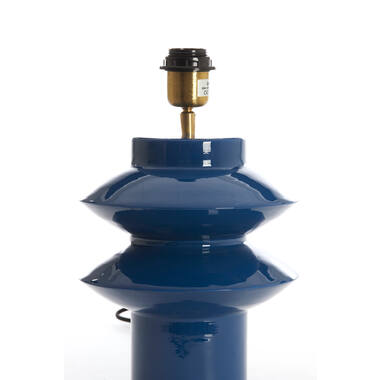 [LL-8313080] Lamp Base Ø22X26 Cm Petch Shiny Cobalt Blue