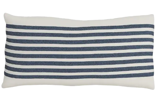 [LL-6878643] Coussin 30x60 Cm Cinco Cream+Blue