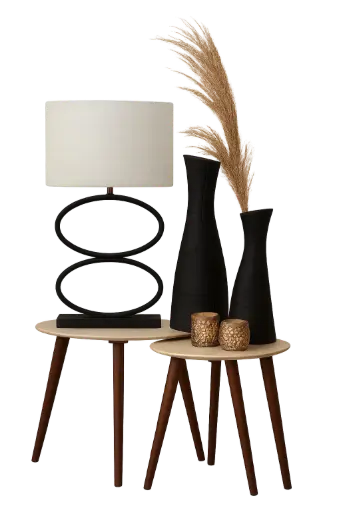 [LL-3538805] Shade Oval Straight Slim 38-17,5-28 Cm Saverna Egg White