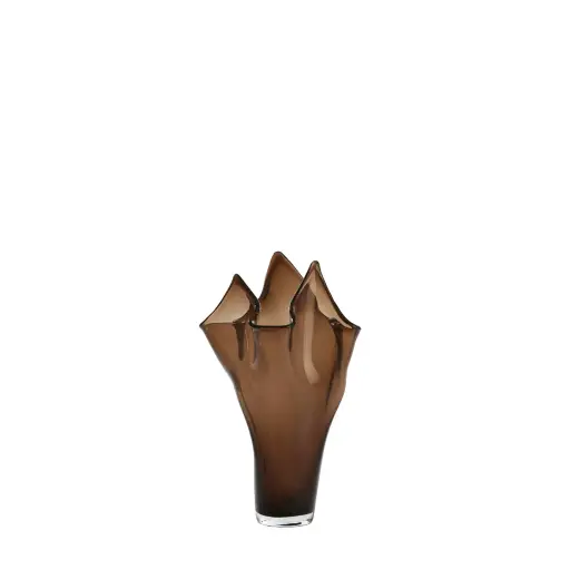 [LL-5725883] Vase Ø22X40 Cm Aiora Glass Dark Brown