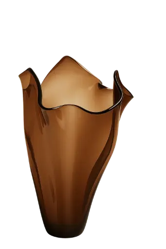 [LL-5726083] Vase Ø42X53 Cm Aiora Glass Dark Brown