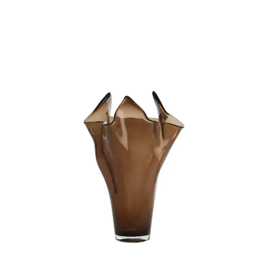 [LL-5725983] Vase Ø31X46 Cm Aiora Glass Dark Brown