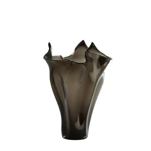 [LL-5726027] Vase Ø42X53 Cm Aiora Glass Dark Grey