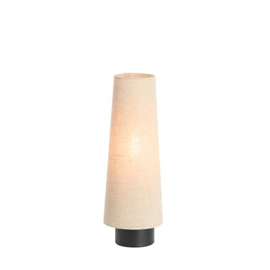 [LL-1891312] Table Lamp Ø15X42 Cm Howie Matt Black+Natural