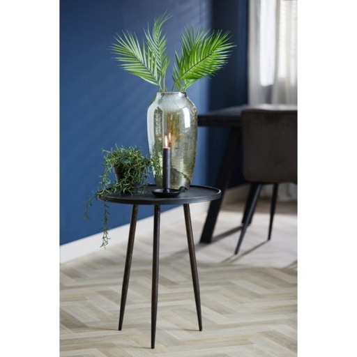 [LL-5511190] Side Table Ø34X46,5 Cm Franca Ceramics Peach-Terra