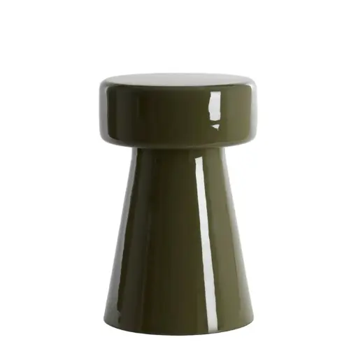 [LL-6796481] Side Table Ø29X47 Cm Dakwa Shiny Dark Olive Green
